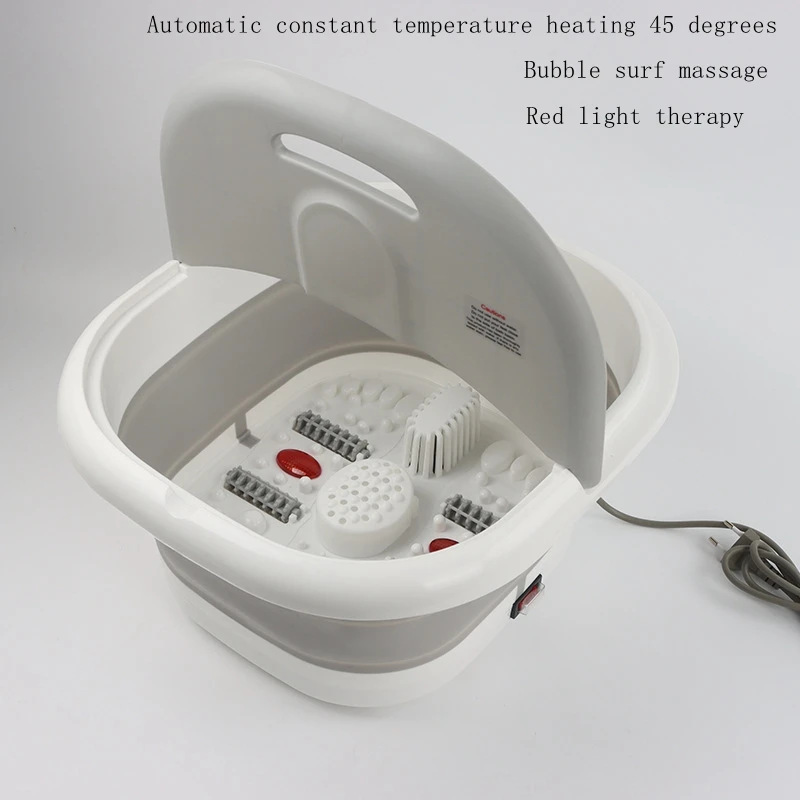 Baño de pies de masaje eléctrico de cubo de remojo plegable transfronterizo calentamiento automático automático baño de pies termostático portátil