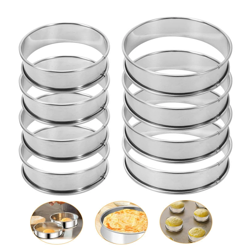 Двойная рулонная круглая форма для печенья из нержавеющей стали