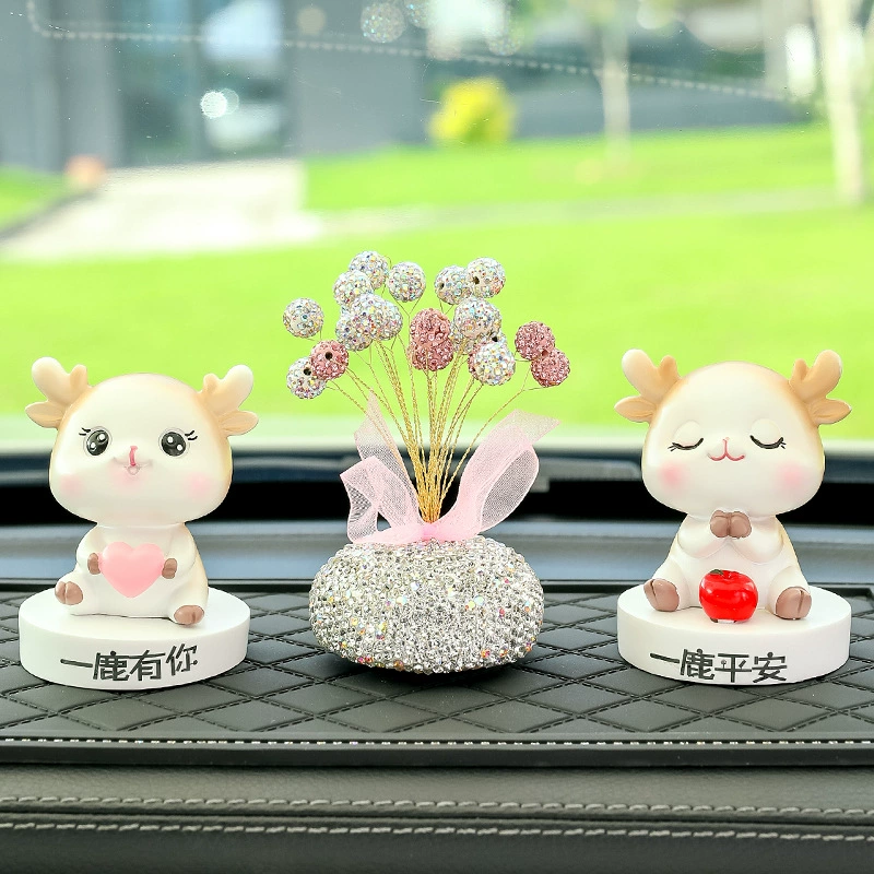 Симпатичные Fawn Yilu Ping An Автомобильные украшения интерьера автомобиля маленькие украшения на центральной консоли