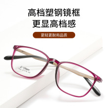 超轻高档塑钢小框眼镜架女配高度数3308气质男士新款近视眼镜批发