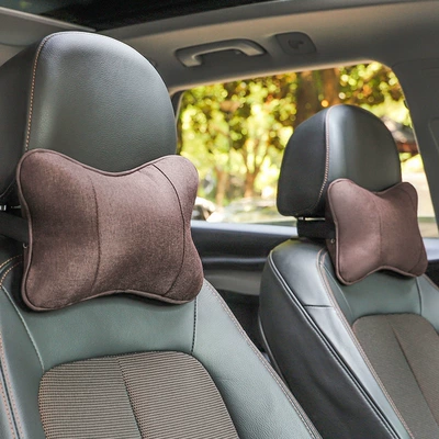 of Car Pillows, Comfortable Car — Headrest - 1-pair-of-brown-headrests