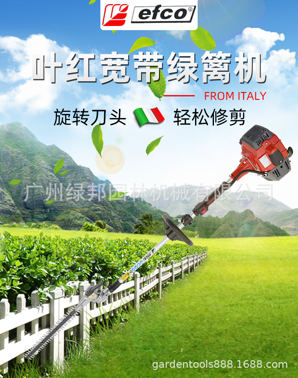 意大利efco叶红DSH2500宽带绿篱机 园林绿化机械茶叶修剪机篱笆机