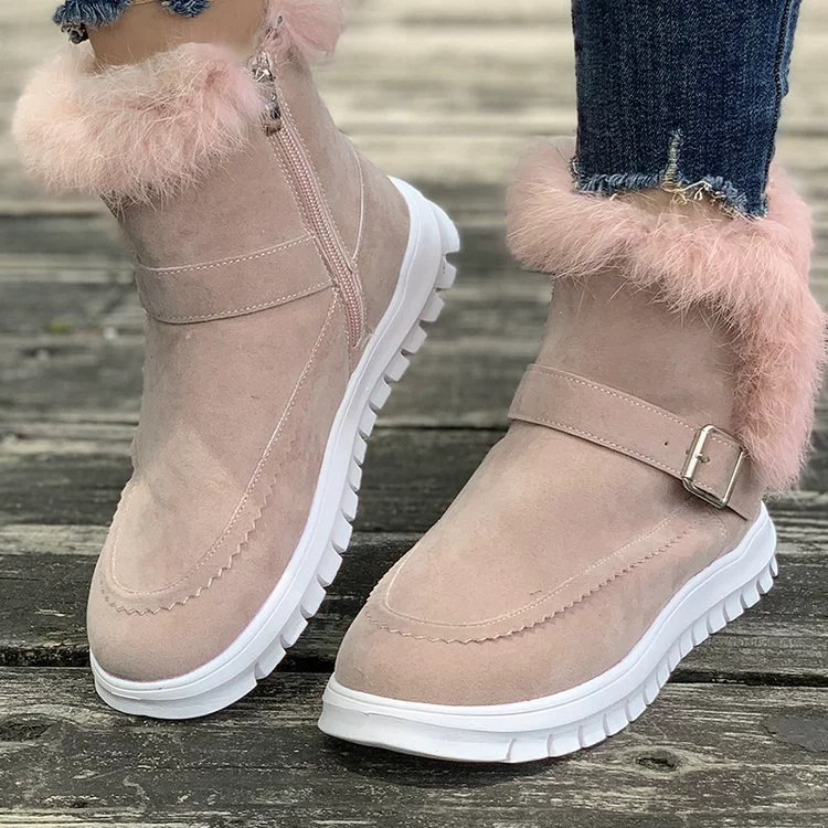 Ботинки‑челси (Martens) с меховой подкладкой, тёплые низкие, корейский стиль, 36–44