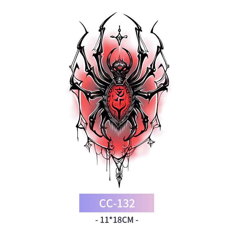 Transfronterizo en stock al por mayor de halloween colorido mariposa tatuaje pegatinas simulación sangrienta cicatriz pegatinas divertidas pegatinas impermeables