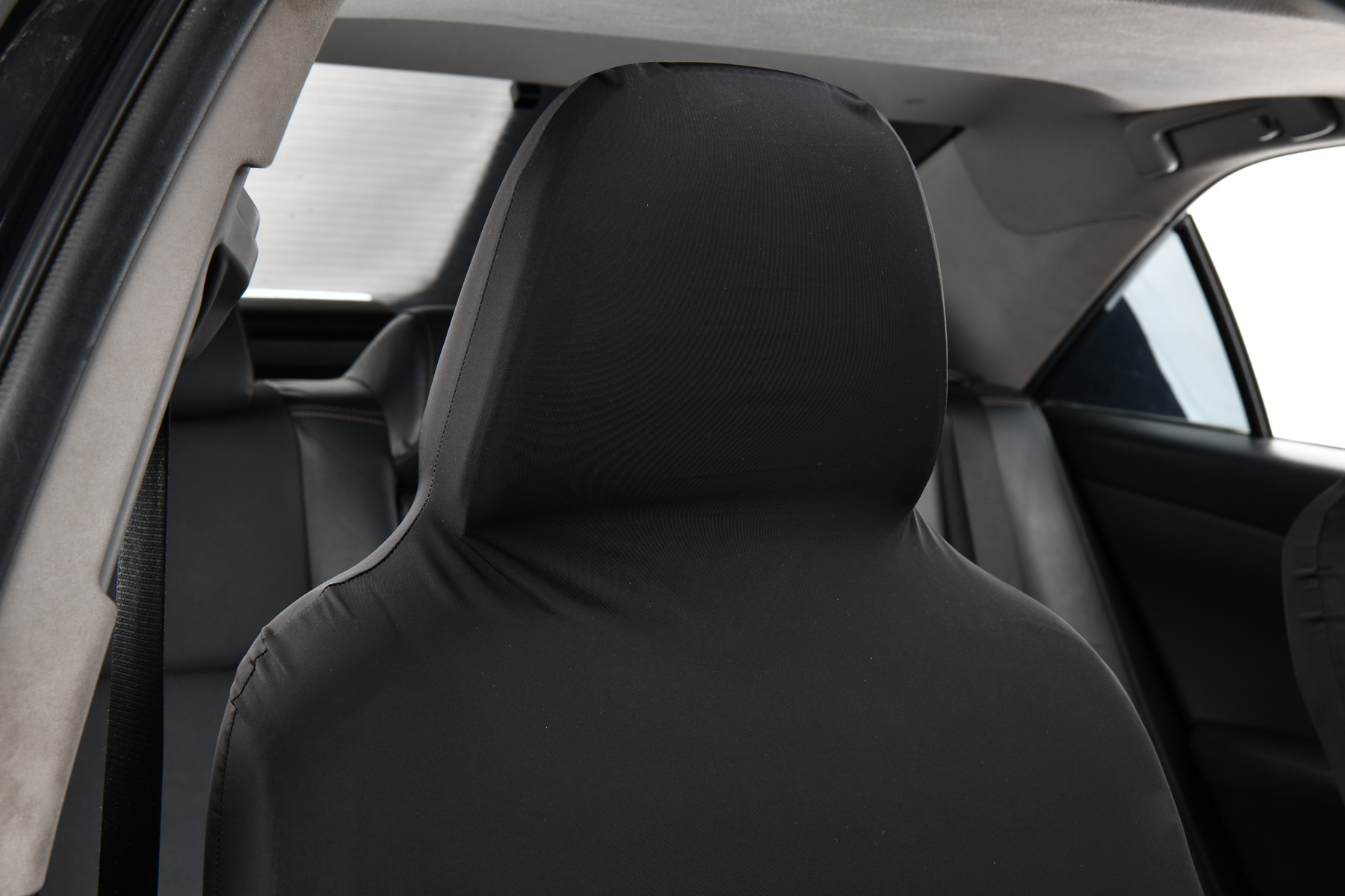 Ice Silk Elastic Non-Slip Car Seat Cover, Cooling B-Style Front Seat Single Universal Type Dustproof Car Seat Cover