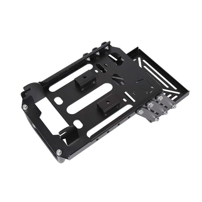 Aplicable a CT125 Moto X soporte telescópico deslizante trasero móvil trasero negro trasero plegable