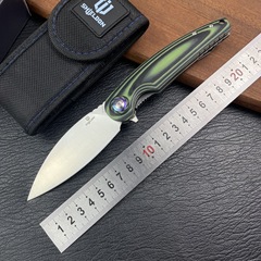 户外折叠刀进口14C28N钢材求生小折刀野营防身水果刀锋利小刀