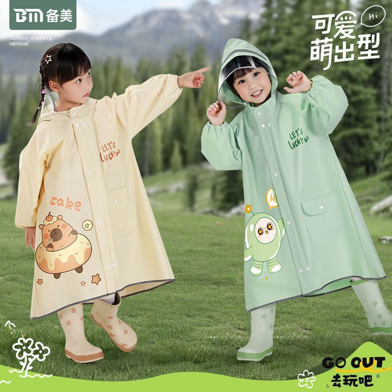 Children's Raincoat for Boys and Girls, Primary School Students, Special for Boys, 2025 New Kidsren's Rainproof Poncho