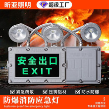 LED防爆消防双头应急灯二合一安全出口信号灯疏散标志 消防指示灯
