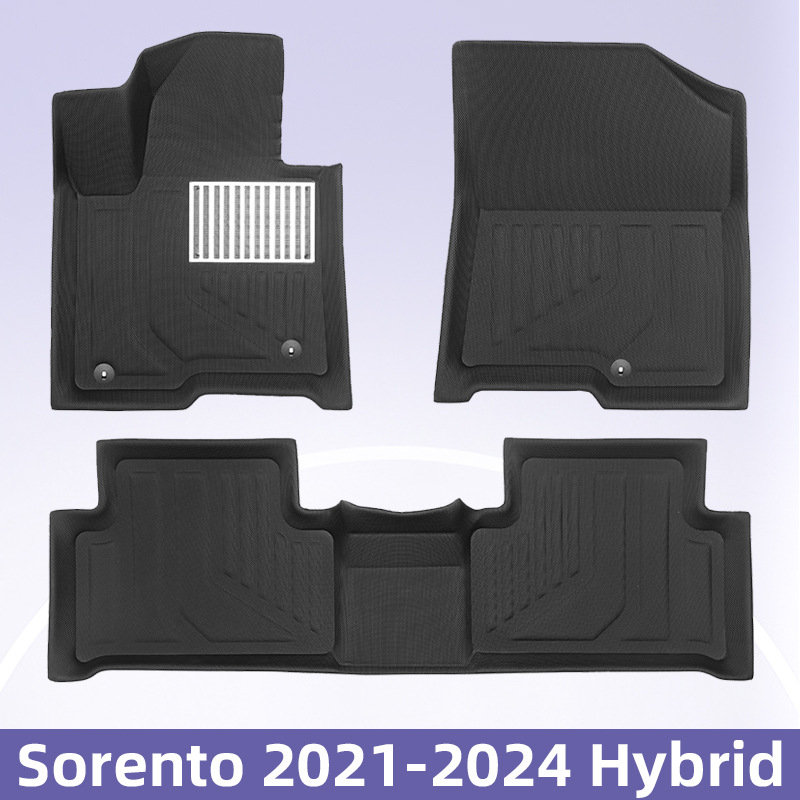 Para KIA Sorento 2021-2024 híbrido 3D para todo clima material XPE tapete tapete