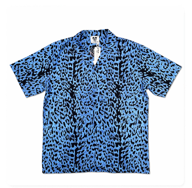 Herren Kurzarmhemd Mit Leopardenmuster Im Retro Beach Stil_voghion.com