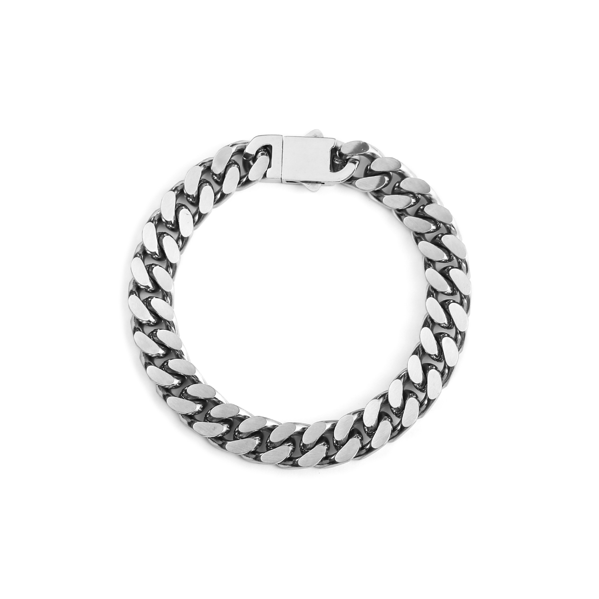 Simple Style Geometric Titanium Steel Polishing Unisex Bracelets 1 Piece