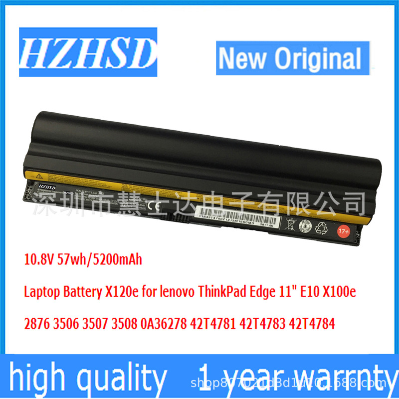 For IBM Lenovo Edge 11 E10 thinkpad X100e x120E X120 X100 battery