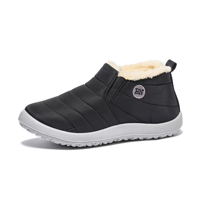 Large-sized women's shoes for foreign trade, winter fleece warm snow boots, women's cross-border waterproof cotton shoes from old Beijing, men's flat cotton boots