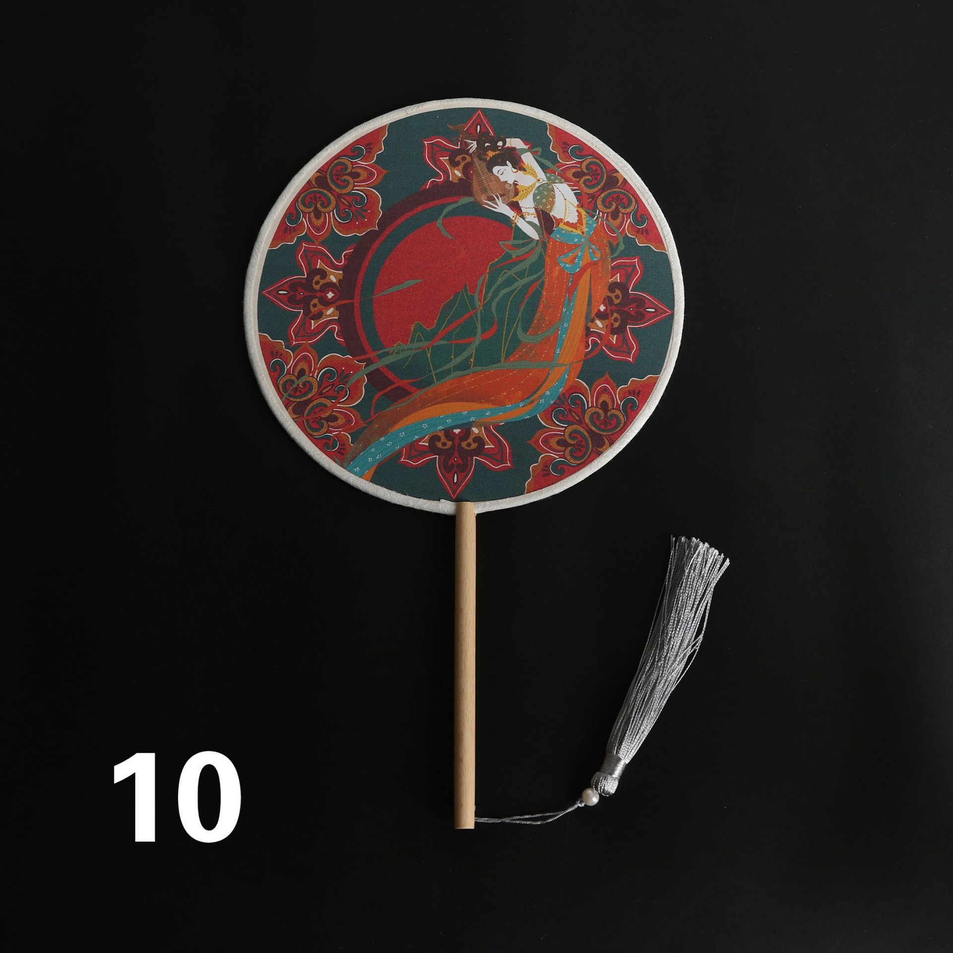 Entrega de una pieza dama de honor de moda Nacional mejor hombre ventilador danza foto paño de doble cara ventilador de la boda al por mayor ventilador de publicidad de dibujos animados