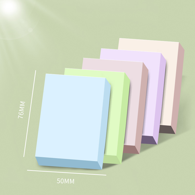 Las notas adhesivas de color Morandi se pueden pegar con mensajes en color rasgado a mano, notas adhesivas para el trabajo y el estudio N notas adhesivas