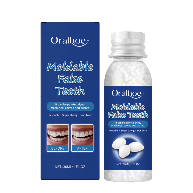 ORALHOE 固形歯用接着剤は、歯を修正し、歯の穴を一時的に修復し、義歯を修復し、歯の隙間を埋めます。|undefined