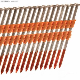 21 ° Plastic Nails, Orange Plastic Tape + Orange Paint Nails, 25 Pieces/Row of Large Iron Nails, Pallet Nails for Woodworking