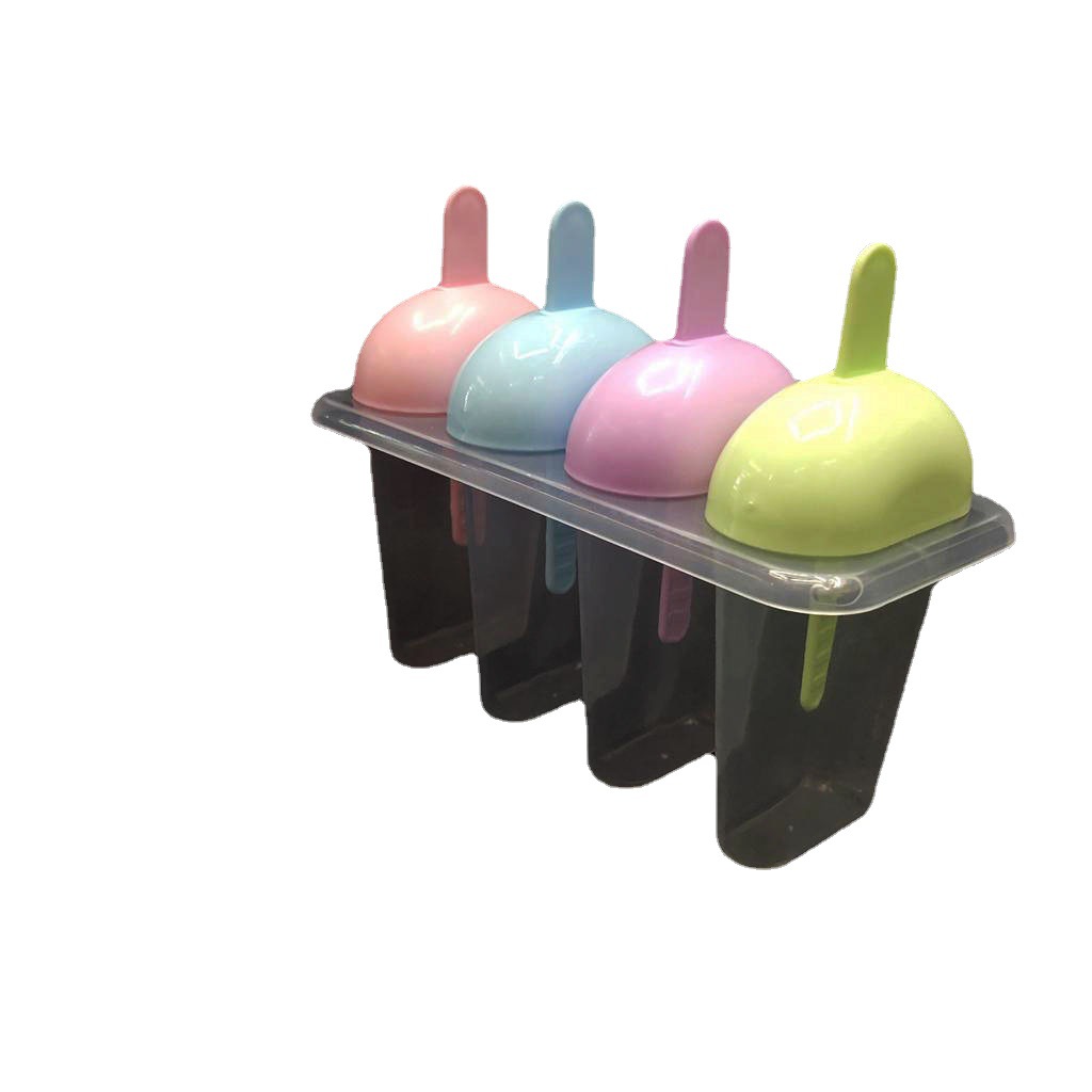 DIY mango de cabeza de oso 4 sets de molde de paleta 4 sets de mango recto en forma de corazón mango helado molde de paleta RS-7388