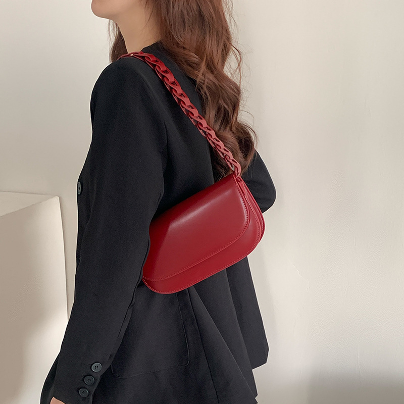 Underarm genuine leather women's 2024 new niche design, woven strap, saddle bag, single shoulder crossbody bag_voghion.com