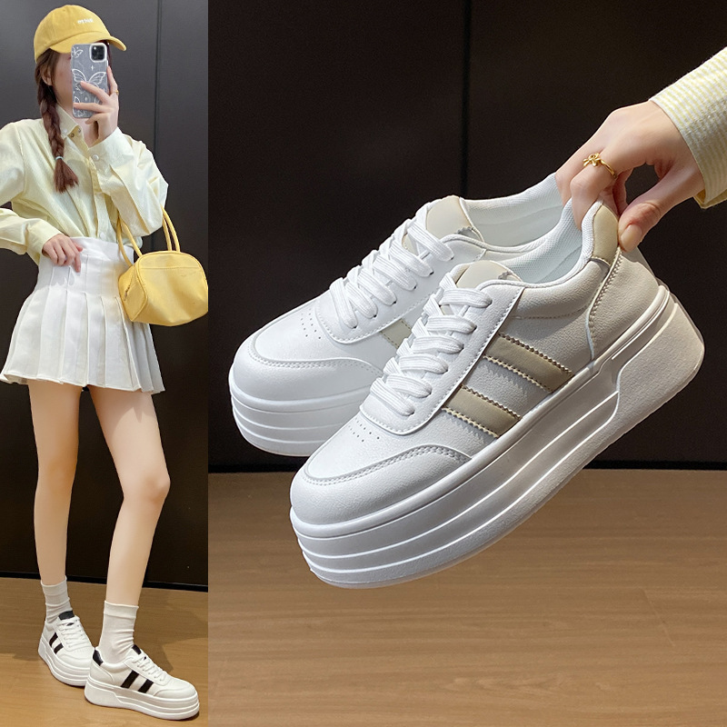 White Shoes for Women 2025 New Spring Women's Shoes Ins Korean Style Sports Shoes for Female Students Versatile Street Photography Casual Sneakers White Shoes for Women 2025 New Spring Women's Shoes Ins Korean Style Sports Shoes for Female Students Versatile Street Photography Casual Sneakers
