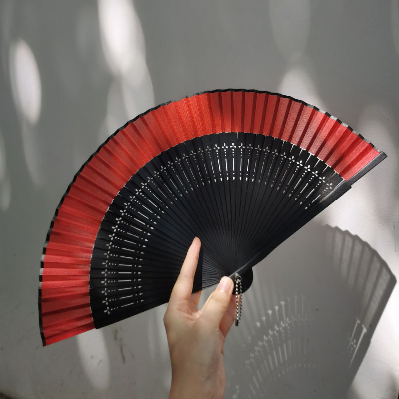 古風扇子扇風機中国風夏漢服チャイナドレス折り畳み扇風機小竹扇風機ダンス扇風機緑|undefined