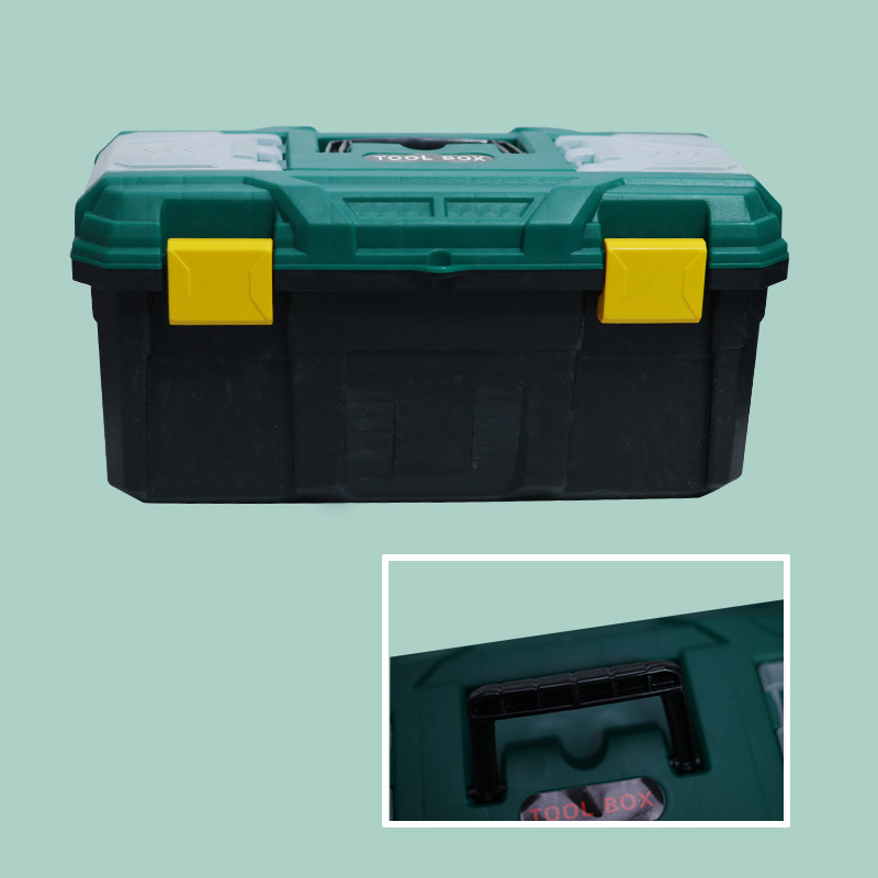 Caja de herramientas de hardware al por mayor caja de almacenamiento multifuncional caja vacía del hogar conjunto completo bolsa de herramientas de plástico grande