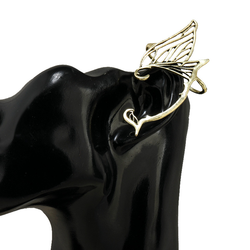 11g Weight Earrings Classification 1 Piece Quantity Holiday Occasion Alloy Material Wings Pattern Unisex Gender Plating, Hollow Out Design Fashion Style Fashion Wings Alloy Plating Hollow Out Unisex Earrings 1 Piece 4