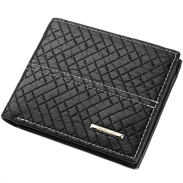 Europe and the United States cross-border wallet wholesale men's new short wallet men's 30% multi-functional embossed wallet card bag men