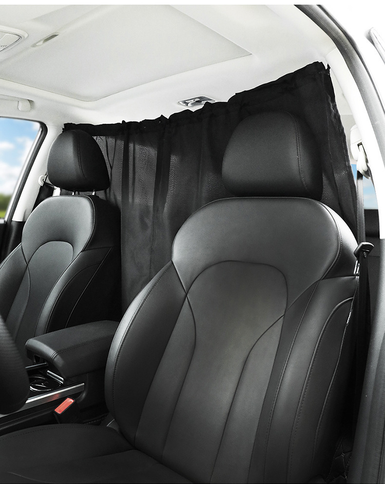 Cross-Border Automotive Supplies: Curtains, Sunshades, Interior Partition Curtains for Front and Rear Seats, Car Use Middle Insulation Privacy Shades