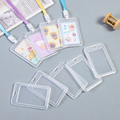 Transparent simple style bus card holder student badge work certificate employee ID card student card holder 