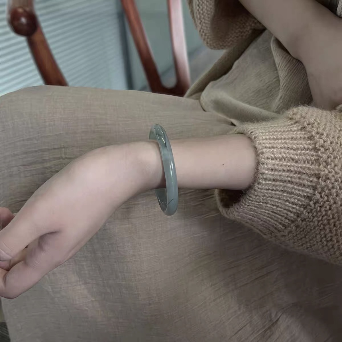 smoky gray antique bracelet for women light luxury new chinese simple advanced jingle bracelet stall bracelet support one piece dropshipping