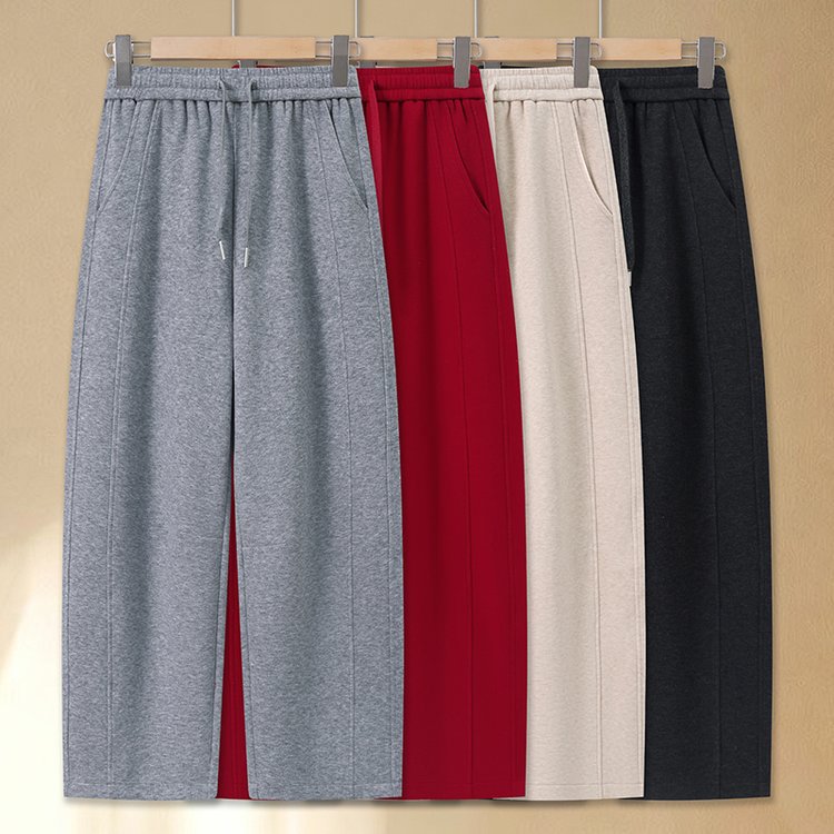 Fashionable casual women's clothing for mothers, loose and comfortable elastic casual pants for middle-aged and elderly women, plus-size slimming sports pants