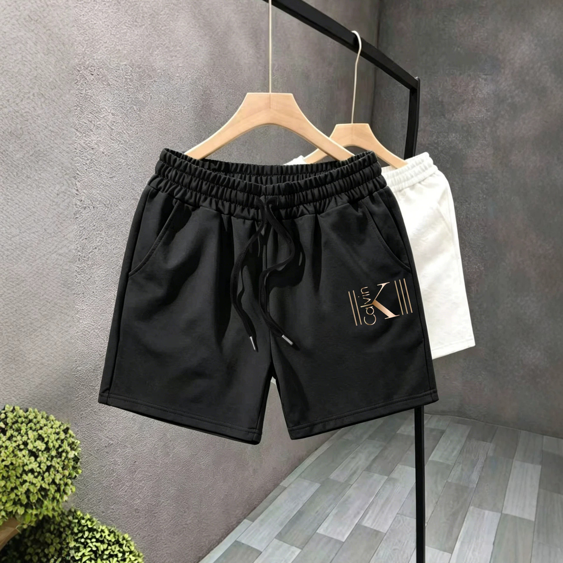 New Summer Essential: Breathable And Quick Drying Three Quarter Length Swim Trunks, Unisex Casual And Versatile Sports Shorts, Beach Shorts._voghion.com