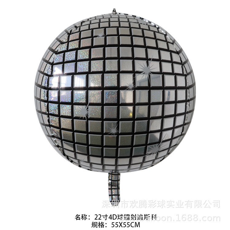 4D discoteca espejo láser de color serie retro fiesta escenario de diseño fondo bola de aluminio al por mayor