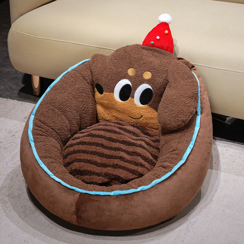 Fúten de dibujos animados salchicha perro medio rodeado cojín cojín de asiento de oficina cojín en el suelo cojín trasero transpirable sentado