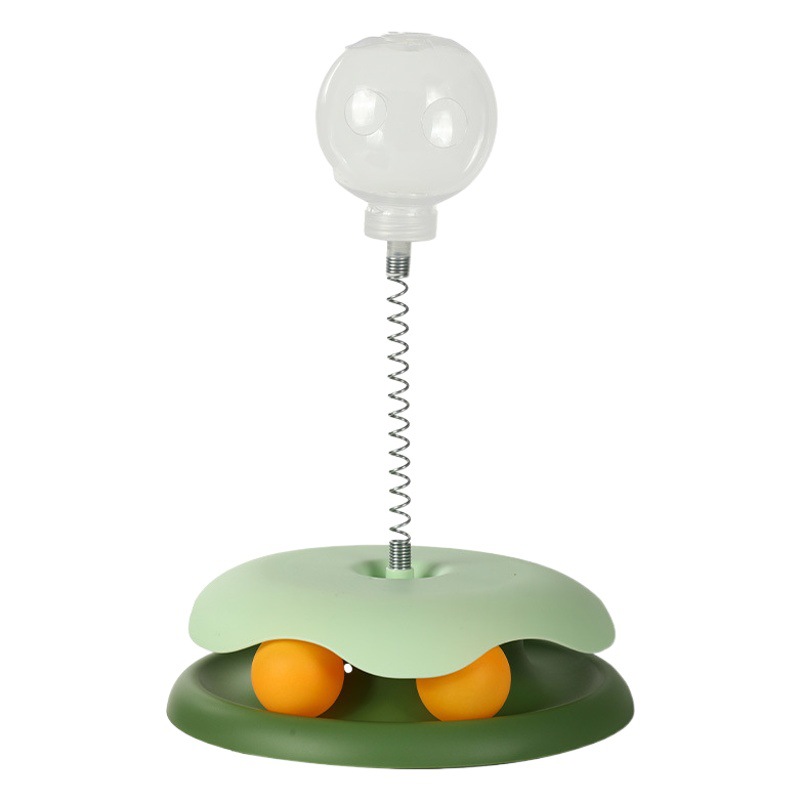 Gato de juguete de fuga de alimentos Bola de gato divertido gato palo gato de diversión tocadiscos de juguete auto-Hola artefacto suministros para mascotas Amazon al por mayor