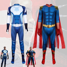 黑袍纠察队祖国人cosplay服装超级英雄万圣节舞台表演服披风超人