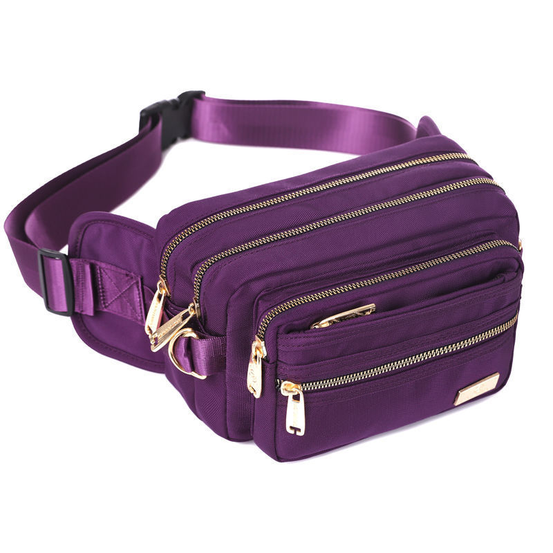 Riñonera de gran capacidad para mujeres y hombres, tela Oxford impermeable, cajero comercial, cambio multicapa, teléfono móvil, bolsa de pecho para deportes al aire libre