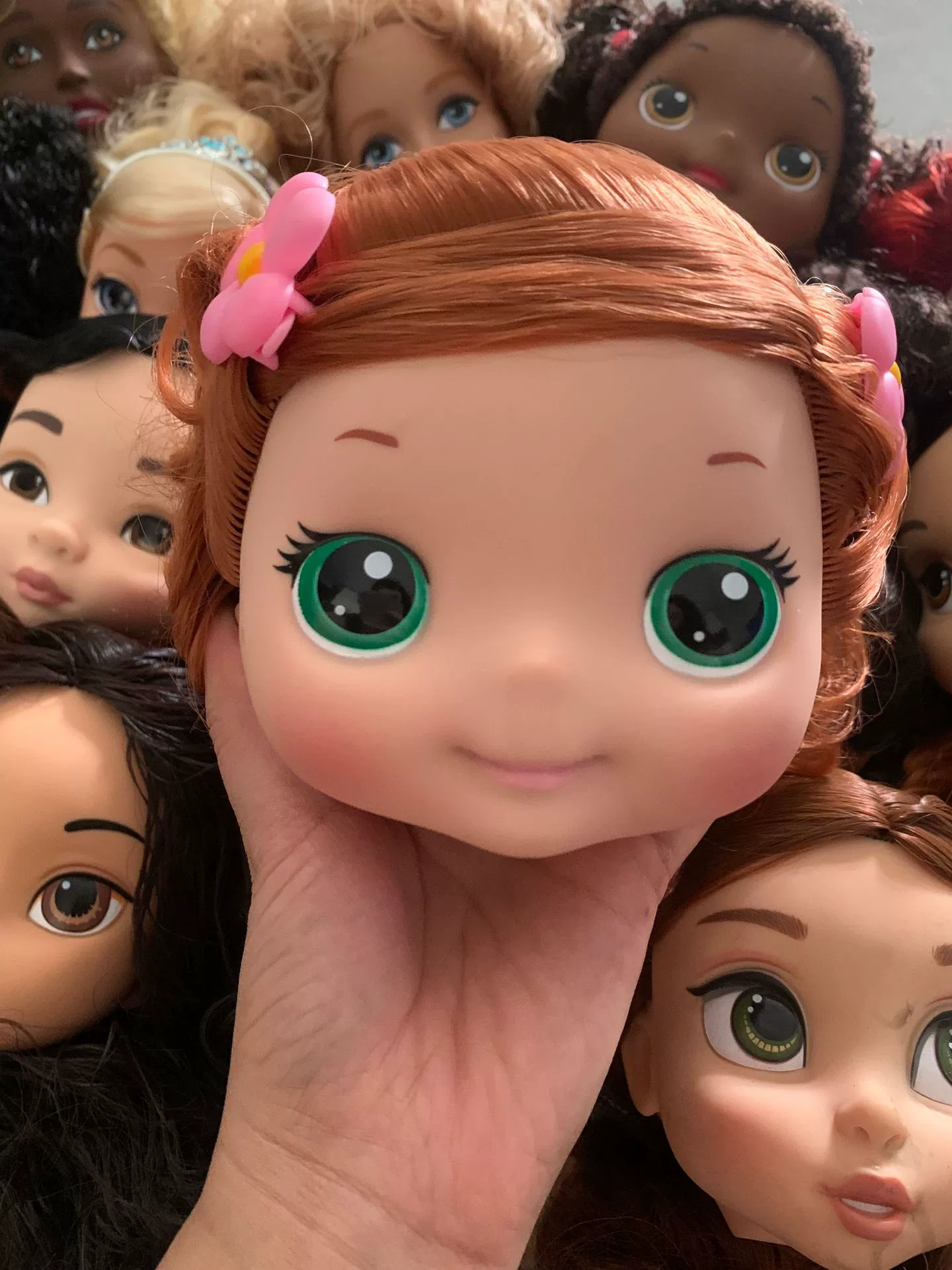 Изменения головы куклы, настоящие головы макияжа, груз Bulk Di family head