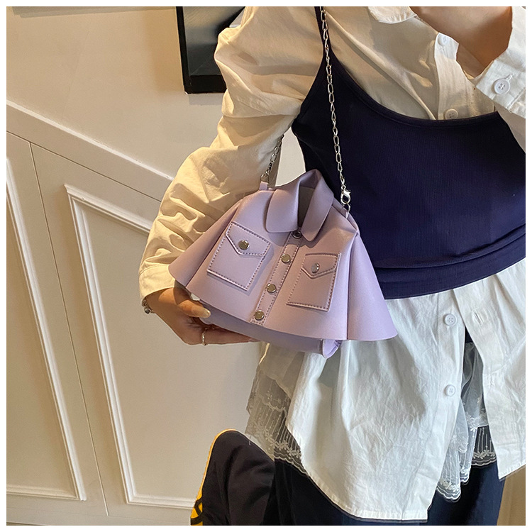 Women's Pu Leather Clothes Streetwear Square Magnetic Buckle Shoulder Bag display picture 2