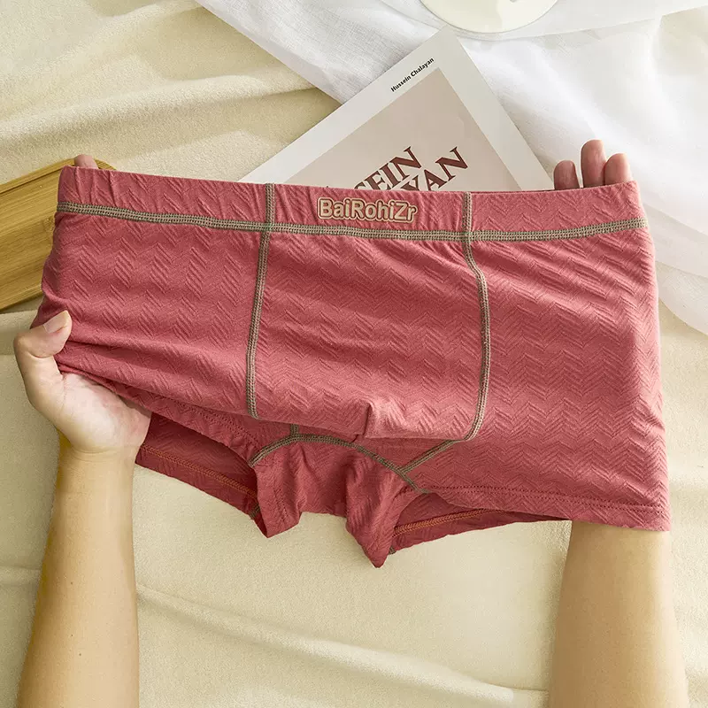 10A抗菌男士内裤纯棉男士四角裤100棉内档抗菌平角裤内裤一件代发