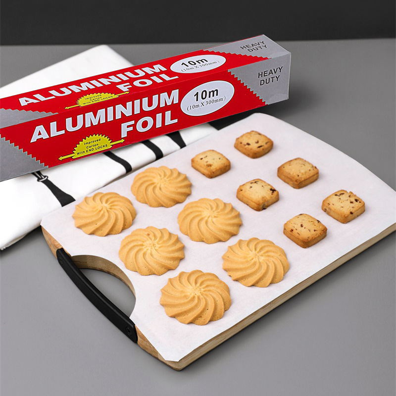 Papel de aluminio de grado alimenticio, horno de aire, freidora especial para cocina doméstica, papel de aluminio de parrilla grueso image 5