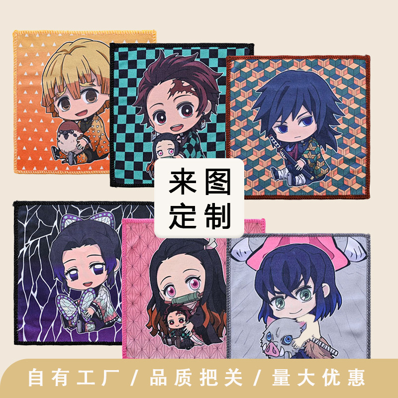 Gran por mayor lindo dibujo animado colgar toallas de mano no caer cabello niños toallas cuadradas cocina toallas de absorción de secado rápido