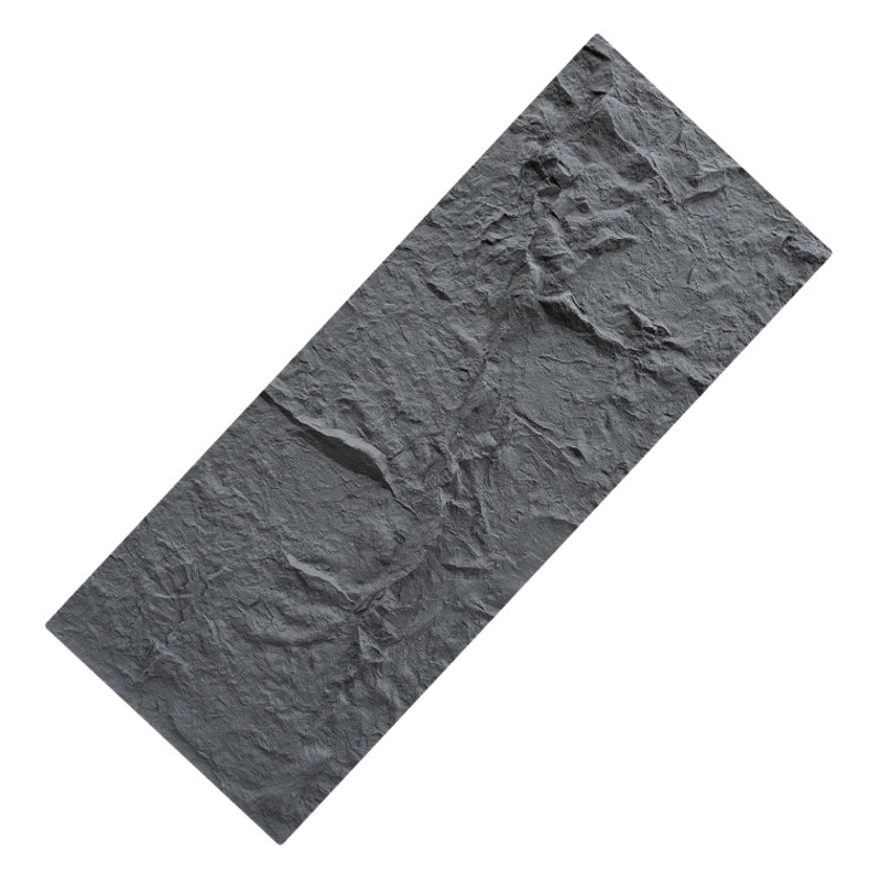Pu piedra cuero placa grande piedra cultural piedra xingyue piedra antigua simulación piedra Fondo pared 3 M 600*2400 piedra de hongo