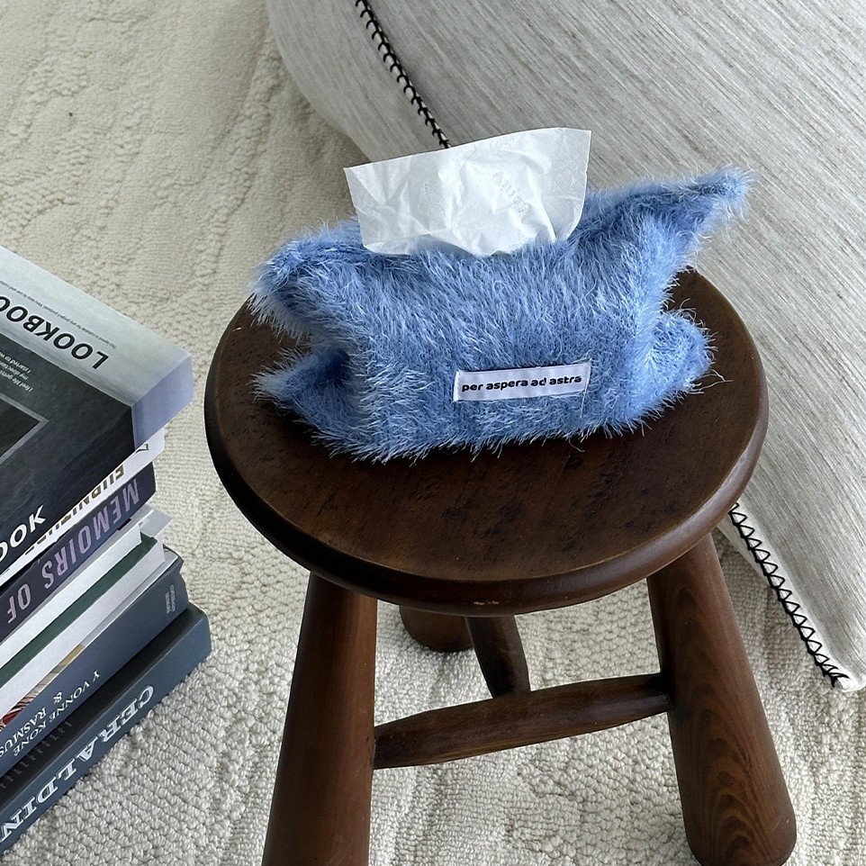 オリジナルの純色の羽糸のティッシュの袋の家庭は紙袋のベッドの頭の収納袋を引き出して飾ります。