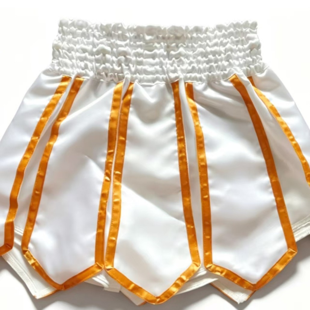New ribbon-style Muay Thai shorts, boxing pants for competition and training, kickboxing and mixed martial arts fighting pants
