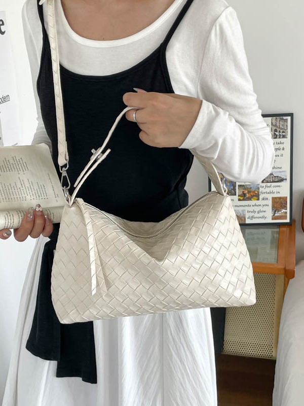 Comercio exterior transfronterizo nuevo bolso de almohada de tejido retro nicho bolso de viaje de moda de hombro mochila mujer