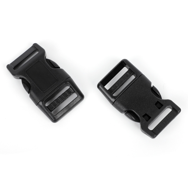 En stock accesorios de equipaje al por mayor ajustable POM hebilla de seguridad de plástico cuerda de tracción puede pegar LOGO PET hebilla image 6