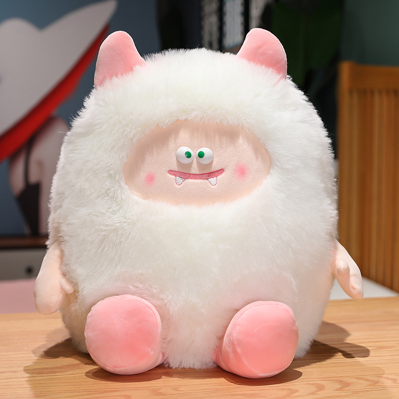 Feo lindo pequeño monstruo muñeca almohada felpa juguete elfo Pelo Largo monstruo muñeca regalo de cumpleaños para novia